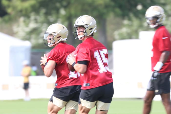 Ian Book and Trevor Siemian